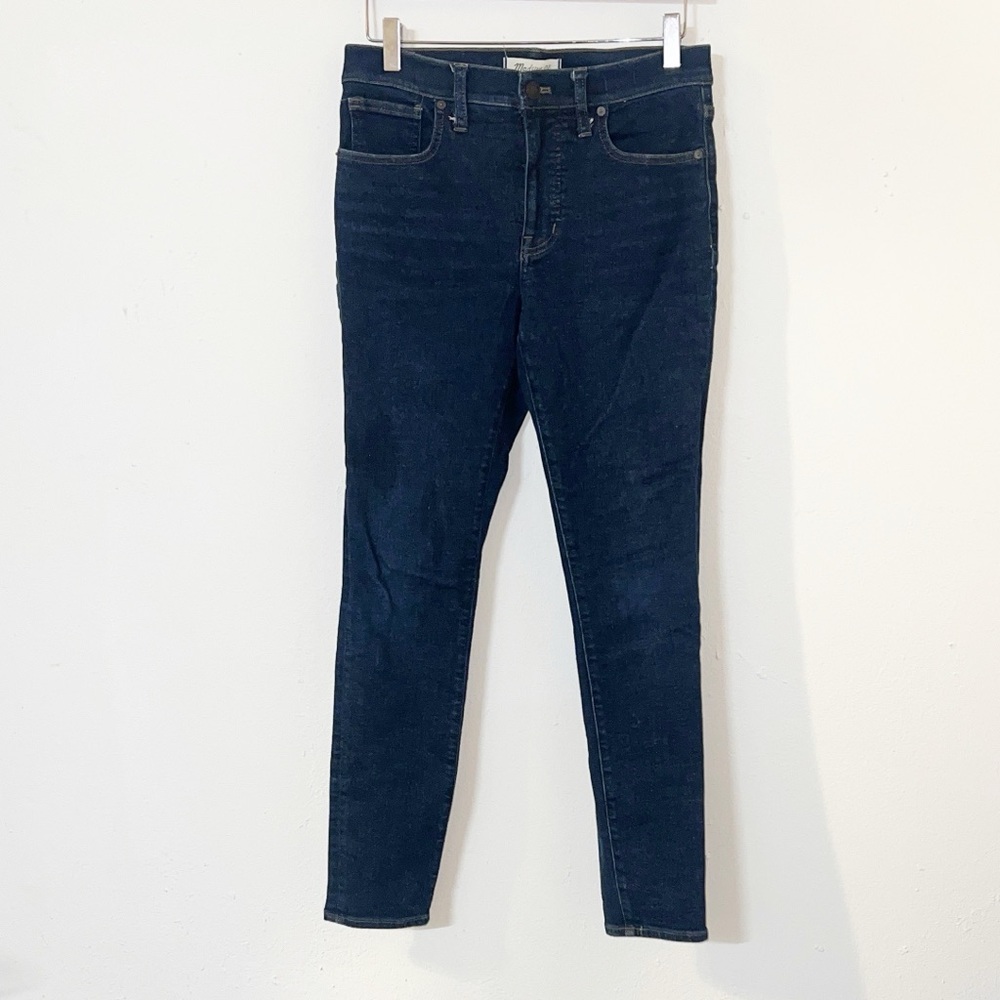 Madewell 9” MidRise dark wash women’s skinny jeans